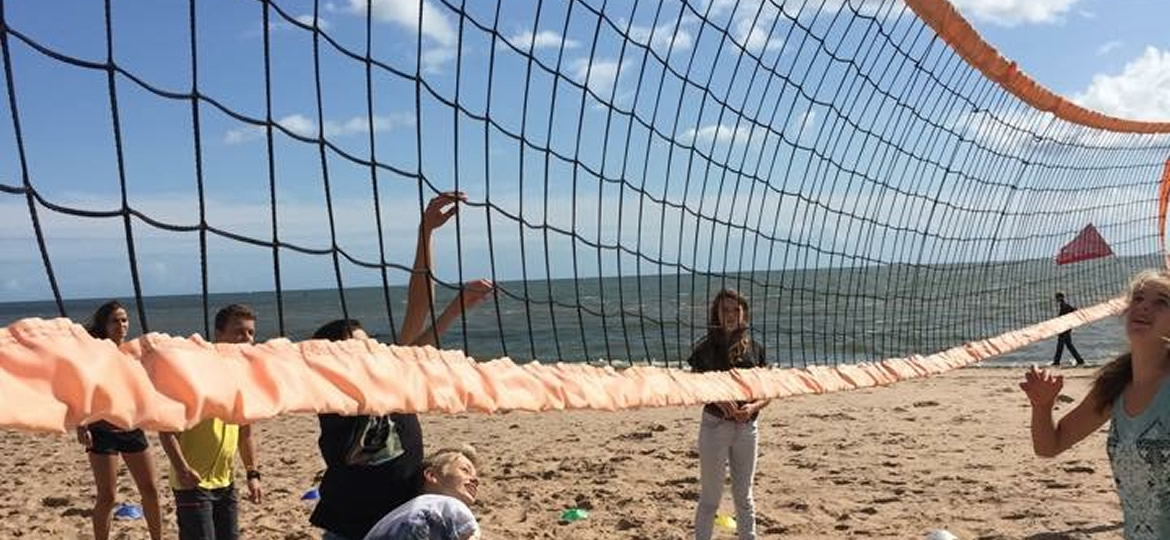 Volley Ball at Exmouth Beach